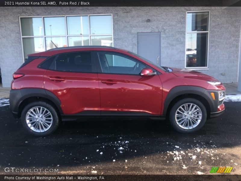 Pulse Red / Black 2021 Hyundai Kona SEL AWD