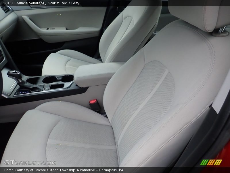 Scarlet Red / Gray 2017 Hyundai Sonata SE
