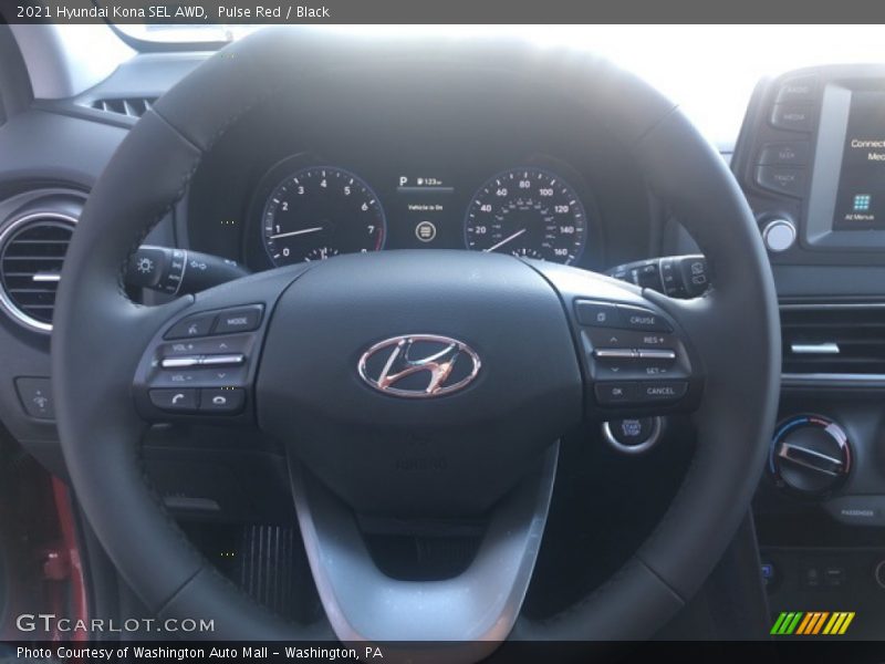 Pulse Red / Black 2021 Hyundai Kona SEL AWD