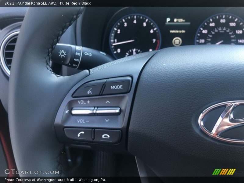 Pulse Red / Black 2021 Hyundai Kona SEL AWD