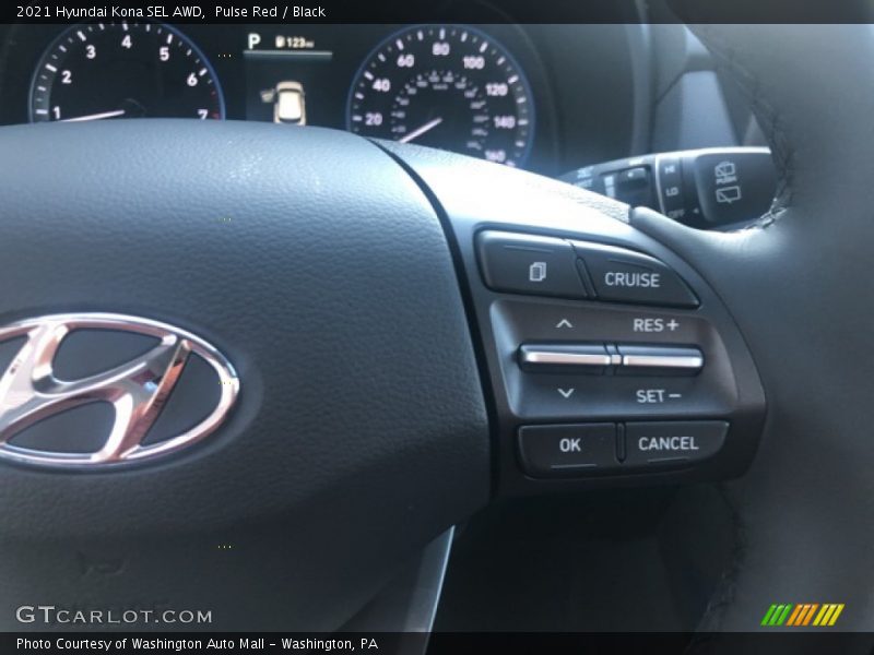 Pulse Red / Black 2021 Hyundai Kona SEL AWD