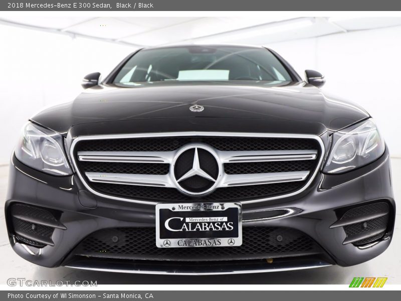 Black / Black 2018 Mercedes-Benz E 300 Sedan