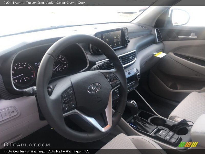 Stellar Silver / Gray 2021 Hyundai Tucson Sport AWD
