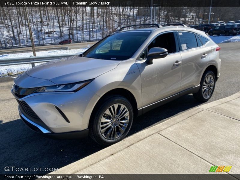 Titanium Glow / Black 2021 Toyota Venza Hybrid XLE AWD