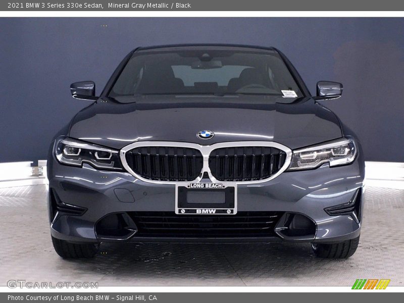 Mineral Gray Metallic / Black 2021 BMW 3 Series 330e Sedan