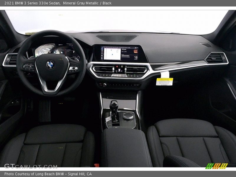 Mineral Gray Metallic / Black 2021 BMW 3 Series 330e Sedan