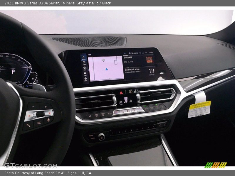 Mineral Gray Metallic / Black 2021 BMW 3 Series 330e Sedan