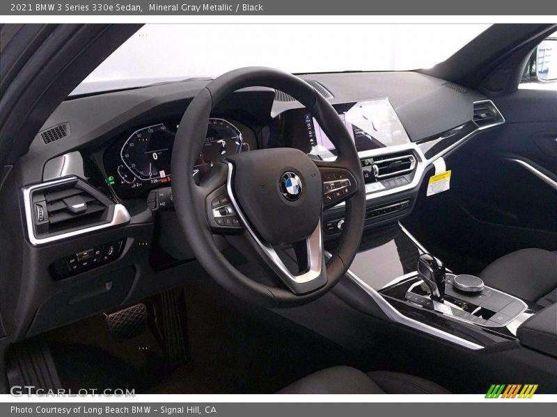 Mineral Gray Metallic / Black 2021 BMW 3 Series 330e Sedan