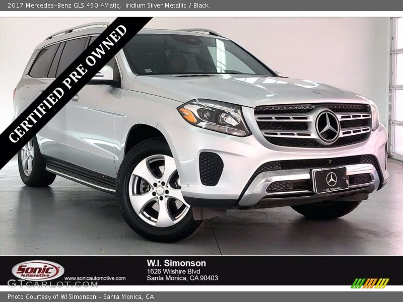 Iridium Silver Metallic / Black 2017 Mercedes-Benz GLS 450 4Matic