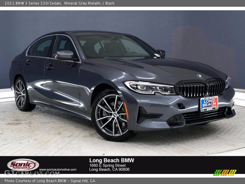 Mineral Gray Metallic / Black 2021 BMW 3 Series 330i Sedan