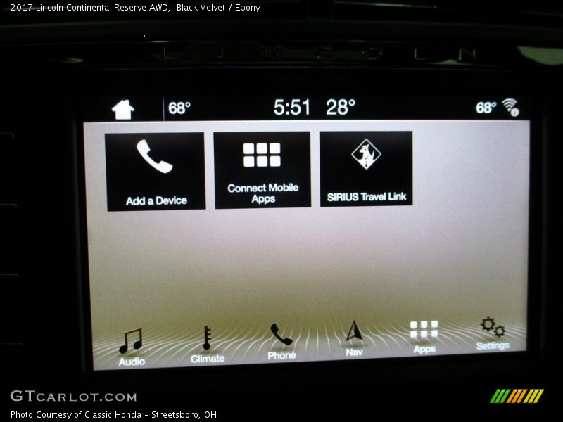 Black Velvet / Ebony 2017 Lincoln Continental Reserve AWD