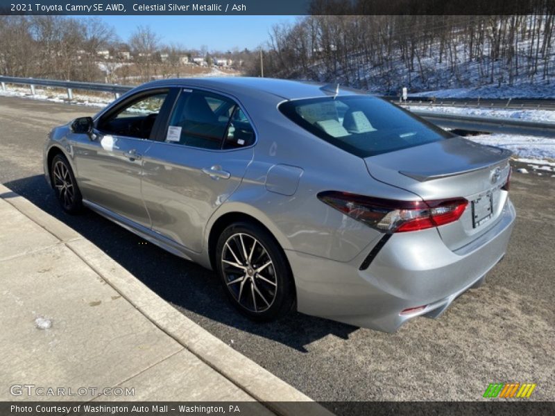 Celestial Silver Metallic / Ash 2021 Toyota Camry SE AWD