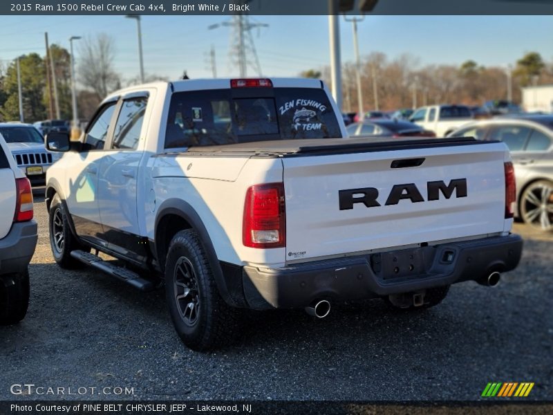 Bright White / Black 2015 Ram 1500 Rebel Crew Cab 4x4