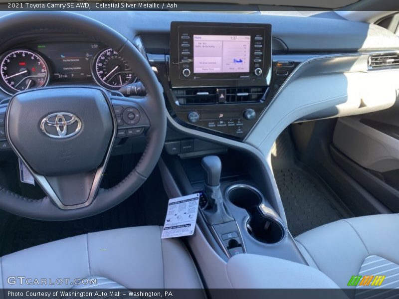 Celestial Silver Metallic / Ash 2021 Toyota Camry SE AWD
