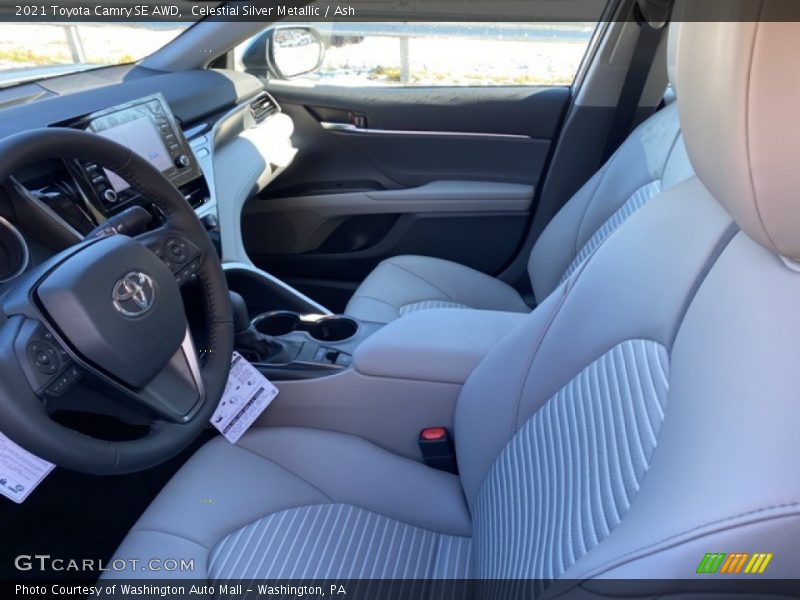 Celestial Silver Metallic / Ash 2021 Toyota Camry SE AWD