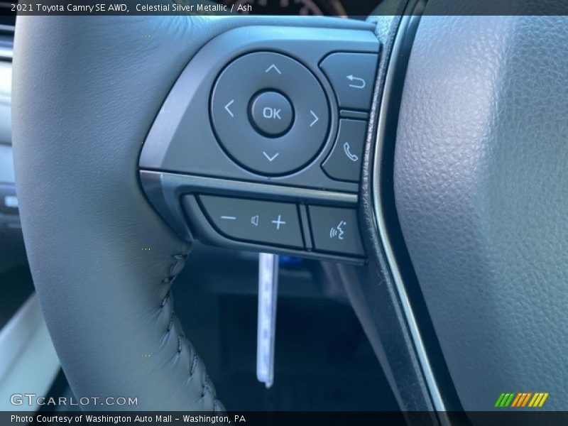 Celestial Silver Metallic / Ash 2021 Toyota Camry SE AWD
