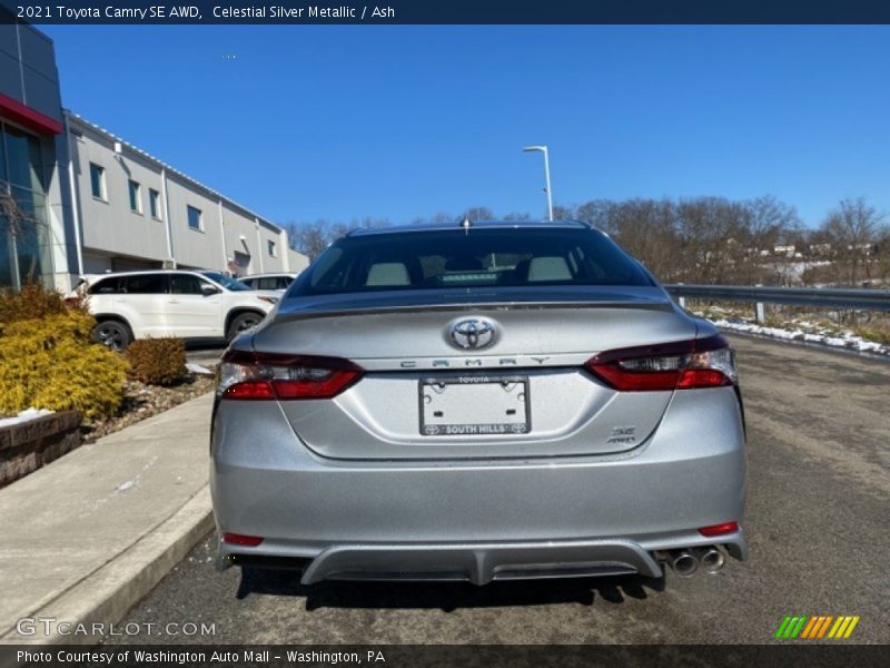 Celestial Silver Metallic / Ash 2021 Toyota Camry SE AWD