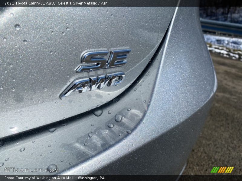 Celestial Silver Metallic / Ash 2021 Toyota Camry SE AWD