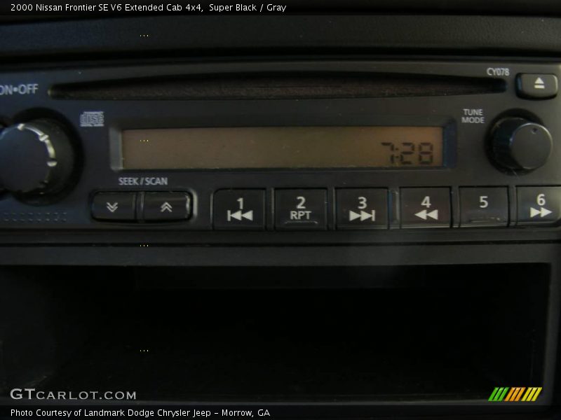 Super Black / Gray 2000 Nissan Frontier SE V6 Extended Cab 4x4