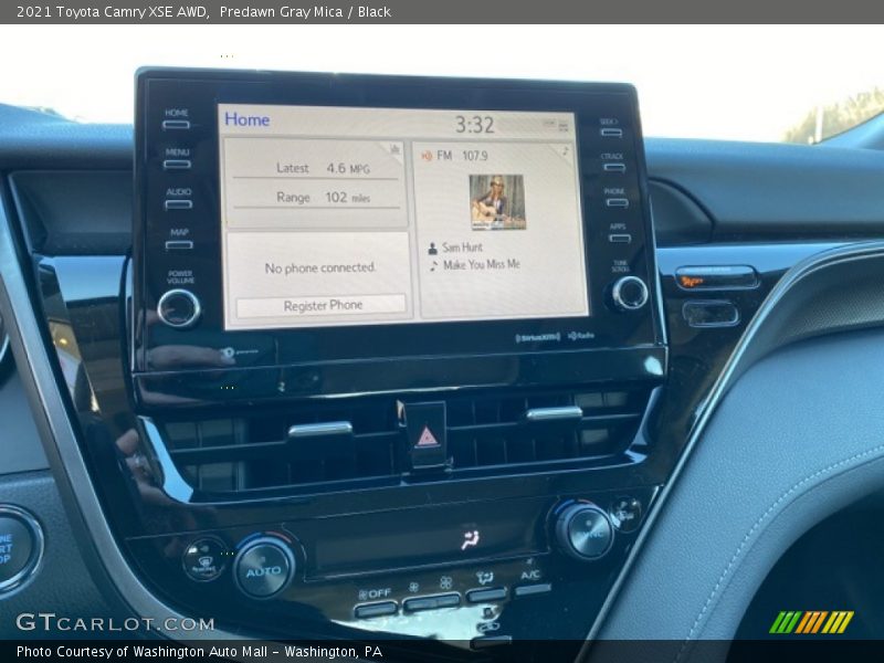 Predawn Gray Mica / Black 2021 Toyota Camry XSE AWD