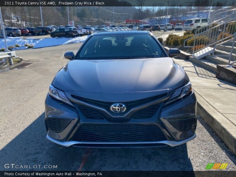 Predawn Gray Mica / Black 2021 Toyota Camry XSE AWD