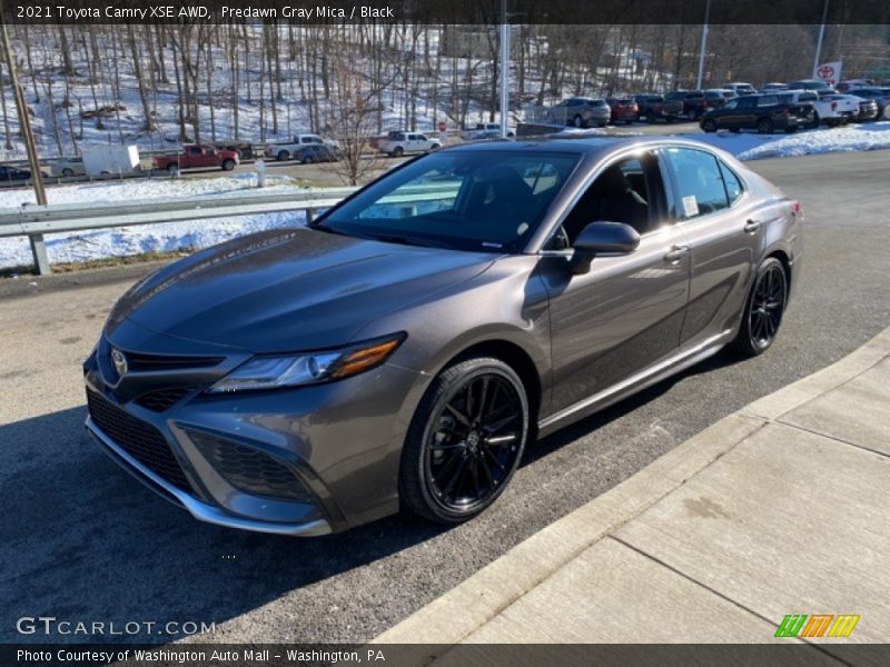 Predawn Gray Mica / Black 2021 Toyota Camry XSE AWD