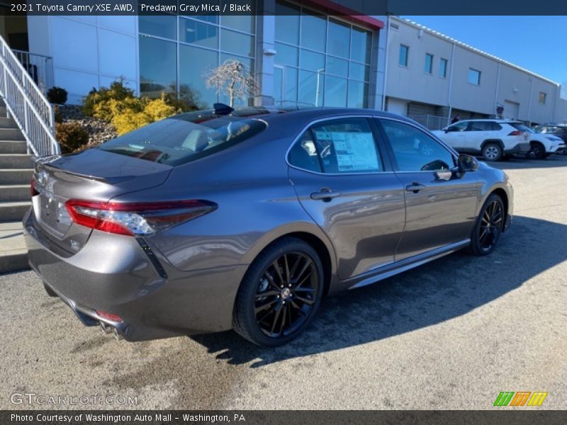 Predawn Gray Mica / Black 2021 Toyota Camry XSE AWD