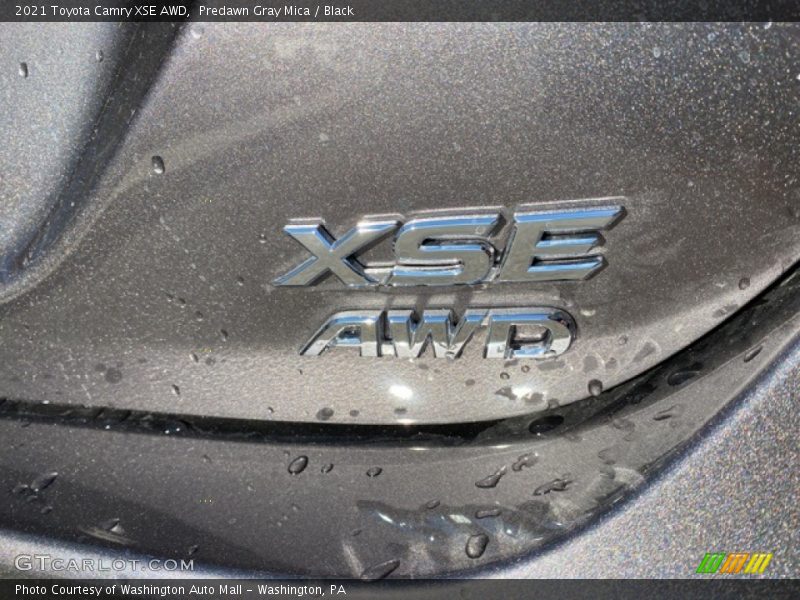 Predawn Gray Mica / Black 2021 Toyota Camry XSE AWD