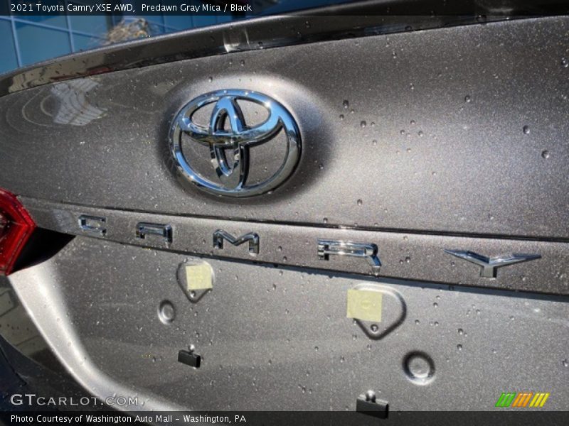 Predawn Gray Mica / Black 2021 Toyota Camry XSE AWD