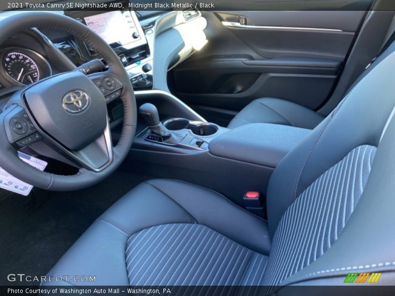 Midnight Black Metallic / Black 2021 Toyota Camry SE Nightshade AWD