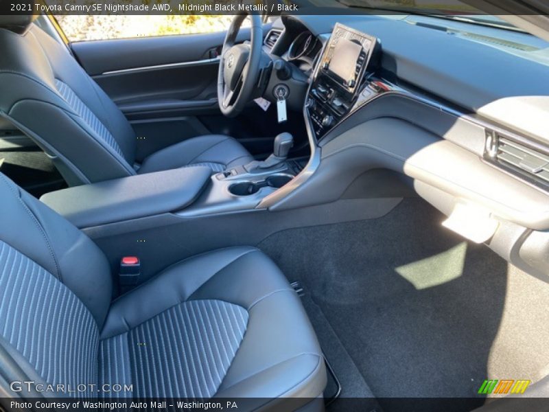 Midnight Black Metallic / Black 2021 Toyota Camry SE Nightshade AWD