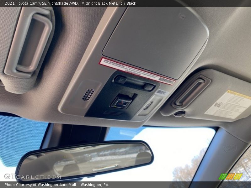 Midnight Black Metallic / Black 2021 Toyota Camry SE Nightshade AWD