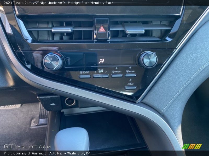 Midnight Black Metallic / Black 2021 Toyota Camry SE Nightshade AWD