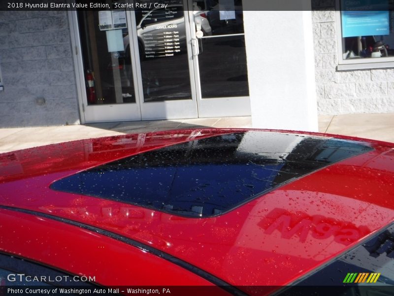 Scarlet Red / Gray 2018 Hyundai Elantra Value Edition