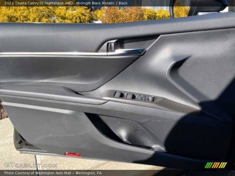 Midnight Black Metallic / Black 2021 Toyota Camry SE Nightshade AWD