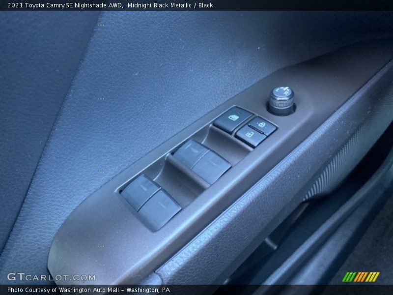 Midnight Black Metallic / Black 2021 Toyota Camry SE Nightshade AWD