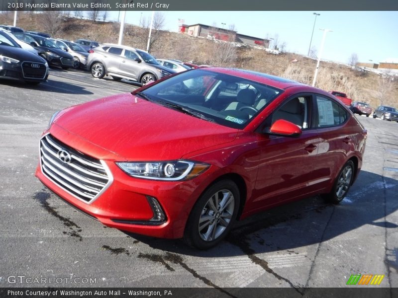 Scarlet Red / Gray 2018 Hyundai Elantra Value Edition