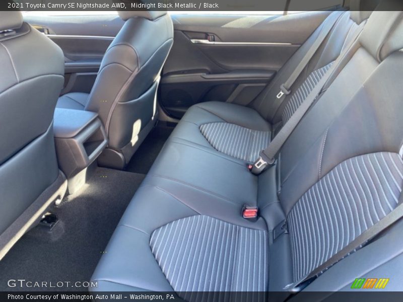 Midnight Black Metallic / Black 2021 Toyota Camry SE Nightshade AWD
