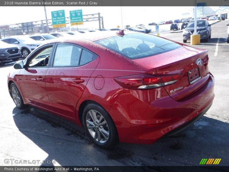 Scarlet Red / Gray 2018 Hyundai Elantra Value Edition