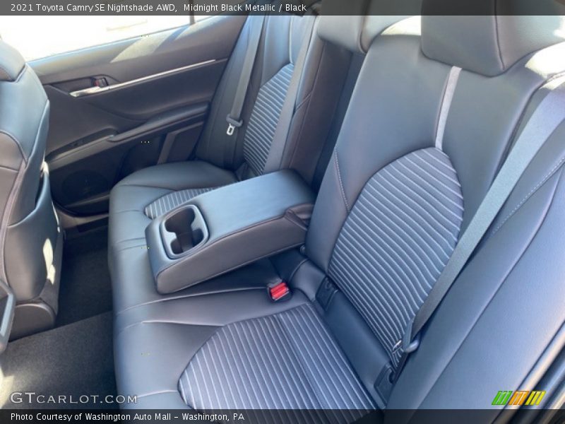 Midnight Black Metallic / Black 2021 Toyota Camry SE Nightshade AWD