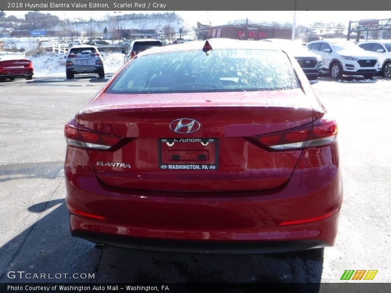 Scarlet Red / Gray 2018 Hyundai Elantra Value Edition