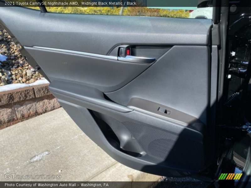 Midnight Black Metallic / Black 2021 Toyota Camry SE Nightshade AWD