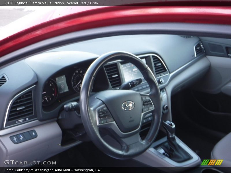 Scarlet Red / Gray 2018 Hyundai Elantra Value Edition