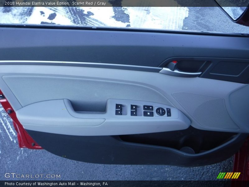 Scarlet Red / Gray 2018 Hyundai Elantra Value Edition