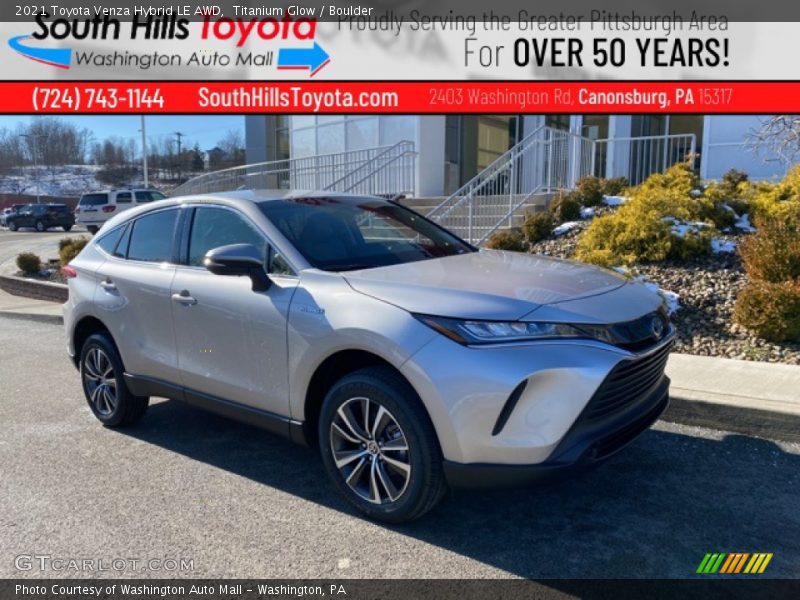 Titanium Glow / Boulder 2021 Toyota Venza Hybrid LE AWD