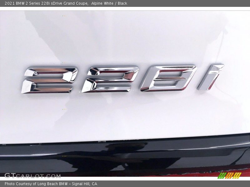 Alpine White / Black 2021 BMW 2 Series 228i sDrive Grand Coupe