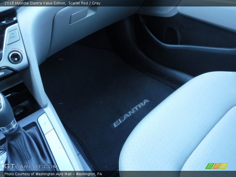 Scarlet Red / Gray 2018 Hyundai Elantra Value Edition