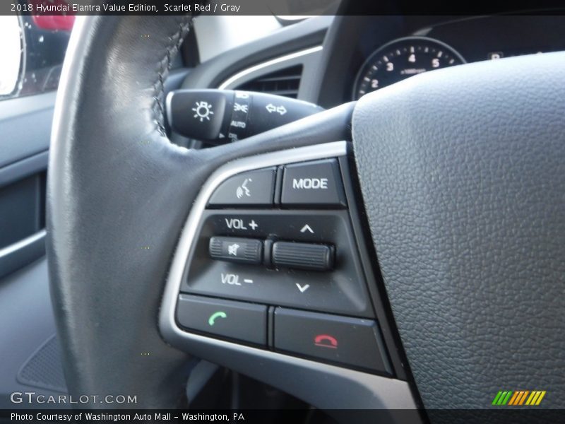 Scarlet Red / Gray 2018 Hyundai Elantra Value Edition