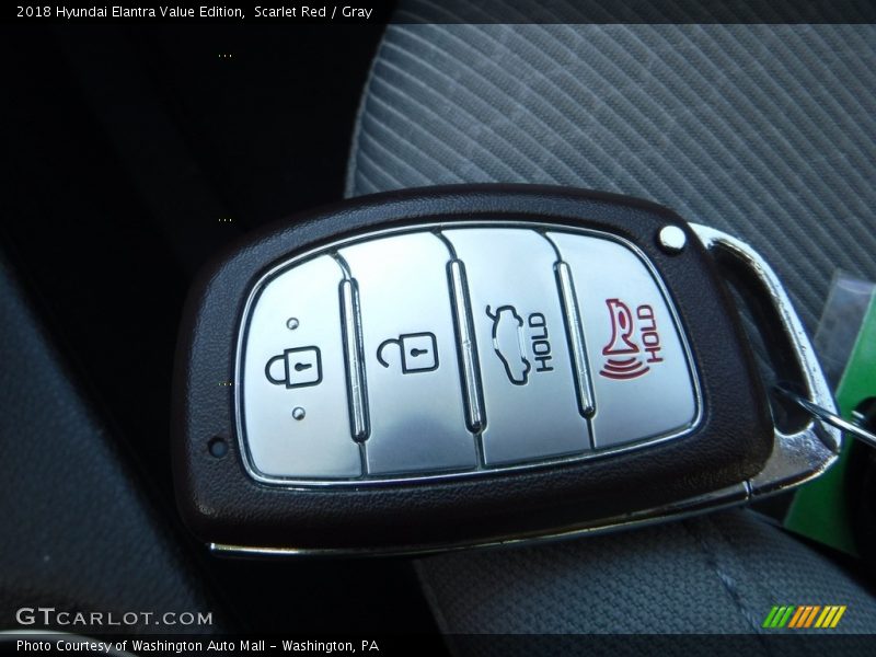 Scarlet Red / Gray 2018 Hyundai Elantra Value Edition
