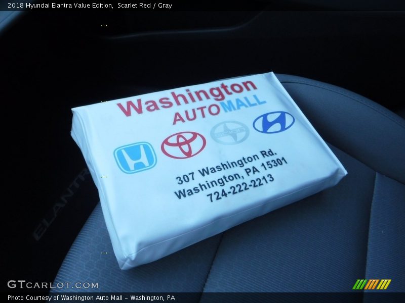 Scarlet Red / Gray 2018 Hyundai Elantra Value Edition